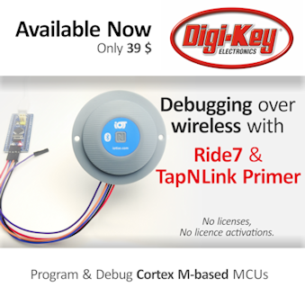 Ride7 wireless debugging with TapNLink